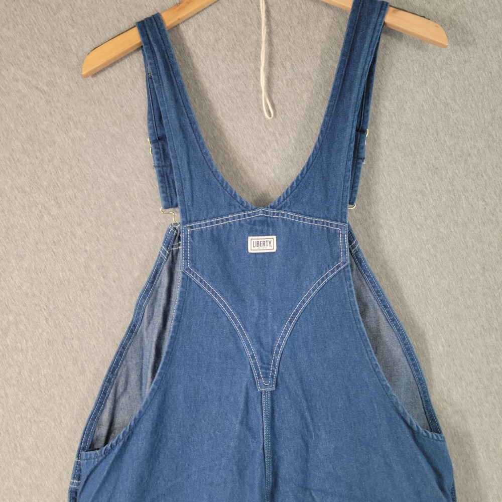 Liberty Denim Bib Overalls Mens 38x32 Jean Workwear Carpenter Utility Farm - Picture 8 of 15